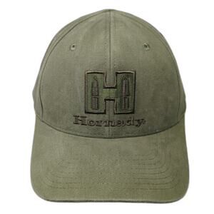 Hornady Baseball Cap Green OSFM Strapback Embroidered Logo Ammunition Ammo Hat